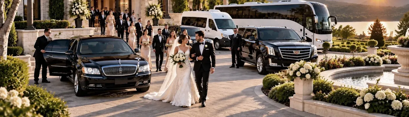 Wedding ceremony and reception transportation logistics